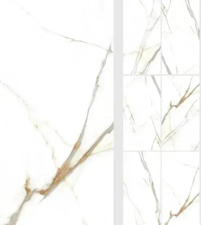SPLENDID GOLD  60 x 120 cm 9 mm Full Polished Porcelain Tiles £28.99 vivido-tiles-uk