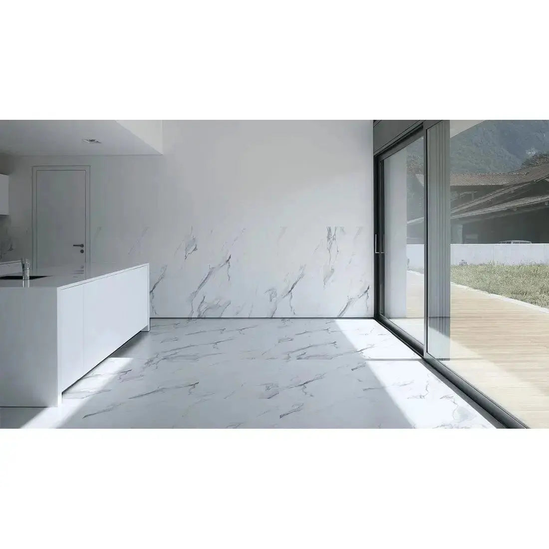 FREE DELIVERY Pallet of STAT BLUE Polished Porcelain 60x120 cm ONLY £19.99 PER SQ.M Vivido Tiles