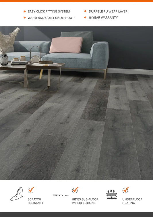 STONE OAK ESTILO HARDCORE SPC Flooring | Herringbone from £19.99 sq.m Likewise