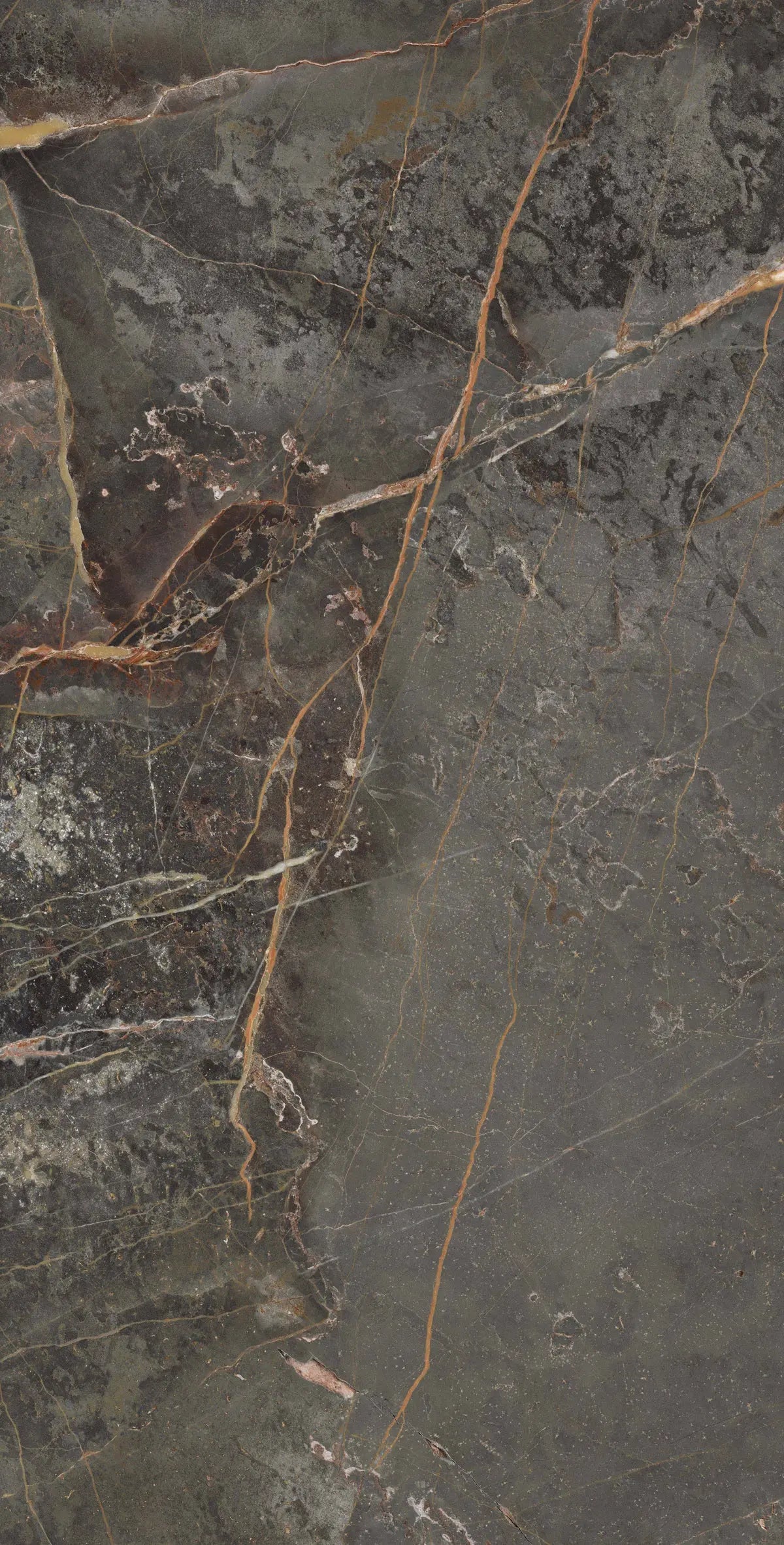 STORIA dark green polished 60x120 cm marble effect Porcelain Tiles from £25.99 sq.m Arts