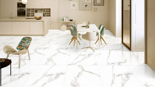 Shanti polished 60x120 cm marble effect Shanti white 600x120x7 mm Porcelain Tiles from £29.99 sq.m Vivido tiles Harrogate 