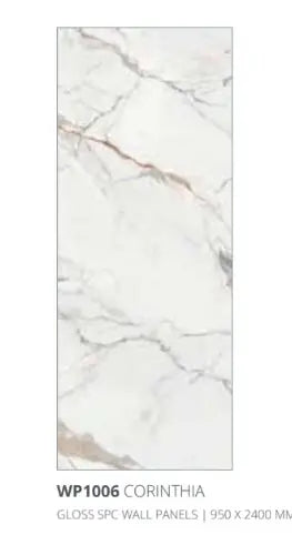Shower wall panel Corinthia Matt SPC wall panel 950x2400x6mm ( pack of 2 )