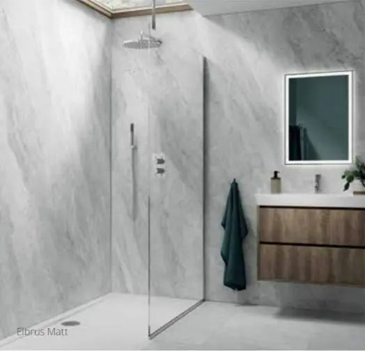 Shower wall panel Elbrus Matt SPC wall panel 950x2400x6mm ( pack of 2 )