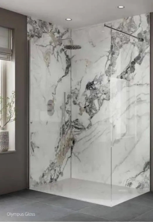 Shower wall panel Olympus Gloss SPC wall panel 950x2400x6mm ( pack of 2 )