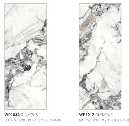 Shower wall panel Olympus Matt SPC wall panel 950x2400x6mm ( pack of 2 )
