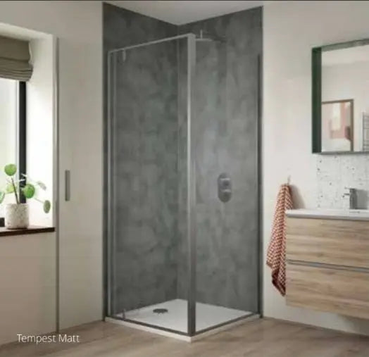 Shower wall panel Tempest Matt SPC wall panel 950x2400x6mm ( pack of 2 )