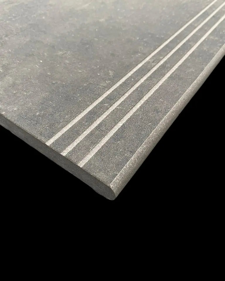 Siman Black Bullnose 300x1200x20 mm Outdoor Porcelain Tile £45.00 each TS