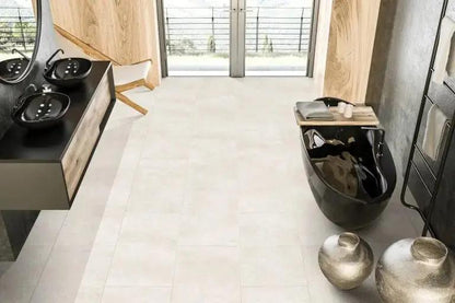 Siman Ivory 80x80 cm Concrete effect 80x80x cm Porcelain Tile from £25.99 sq.m Bien
