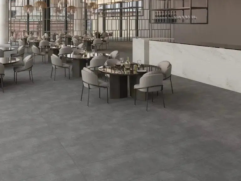 Ark Anthracite  60 x 120 cm Concrete effect Porcelain Tile from £38.99 sq.m Vivido Tiles Harrogate 