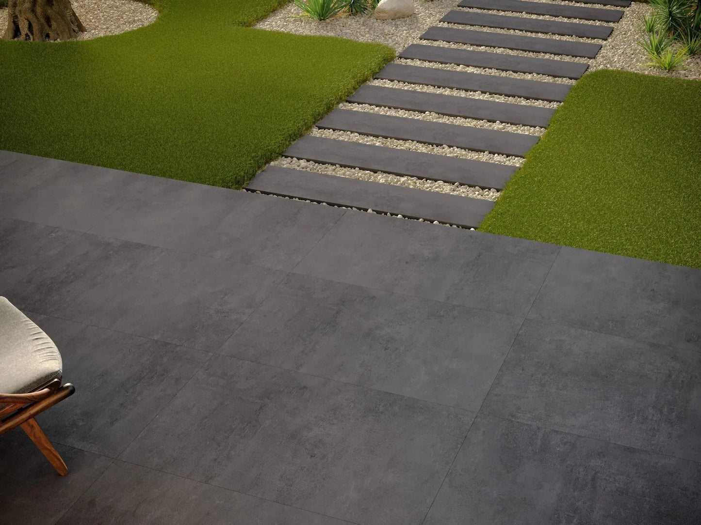Siman Ivory 60 x 120 cm Concrete effect Outdoor Porcelain Tile from £38.99 sq.m vivido-tiles-harrogate