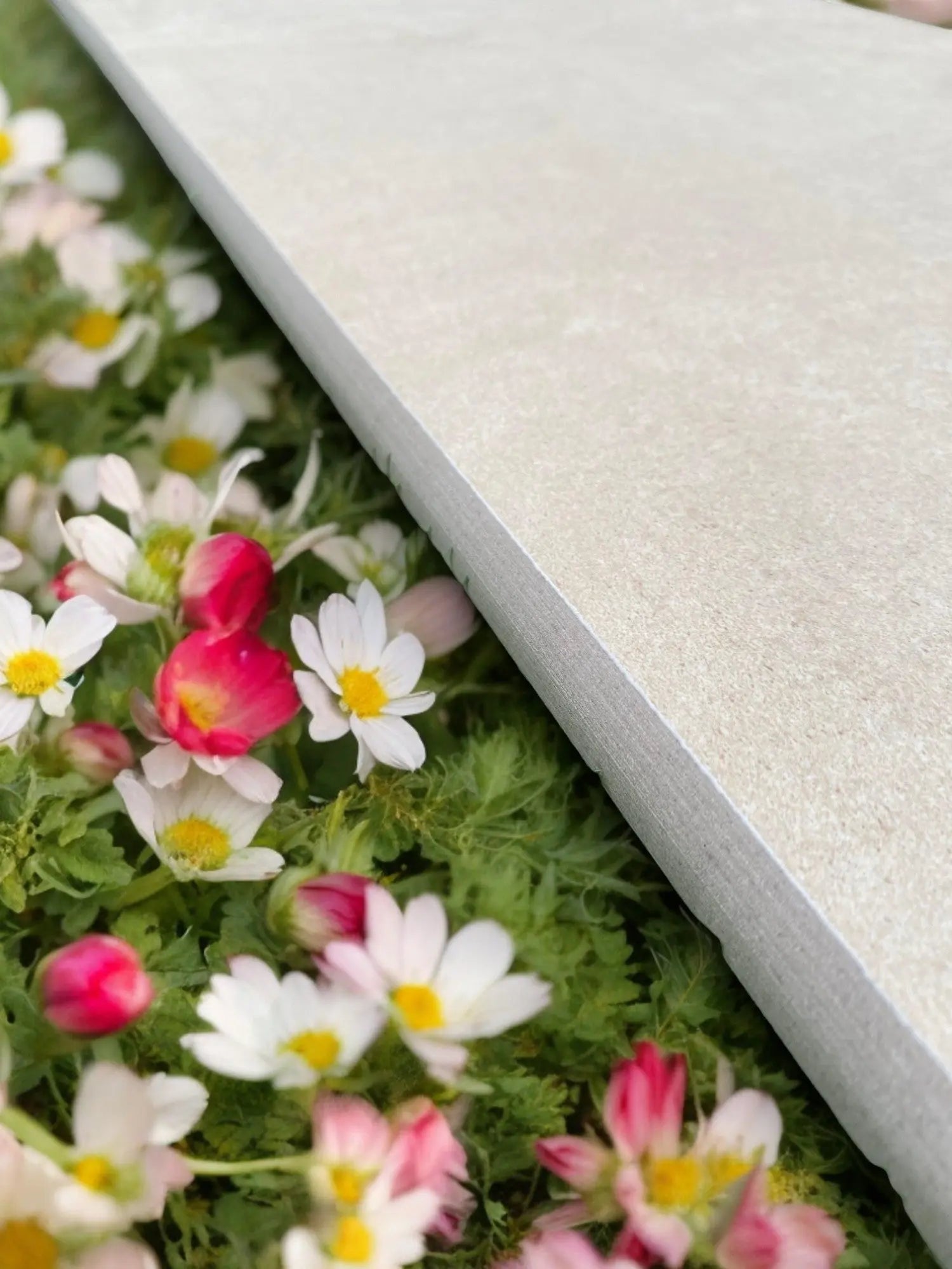 Siman Ivory Bullnose 300x1200x20 mm Outdoor Porcelain Tile £45.00 each TS