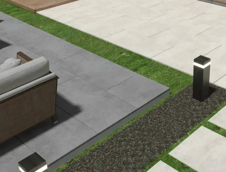 Ark Silver 600x1200x20 mm Concrete effect Outdoor Porcelain Tiles from £38.99 sq.m vivido-tiles-harrogate