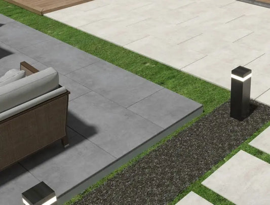 Siman Silver 600x1200x20 mm Concrete effect Outdoor Porcelain Tiles from £38.99 sq.m Bien
