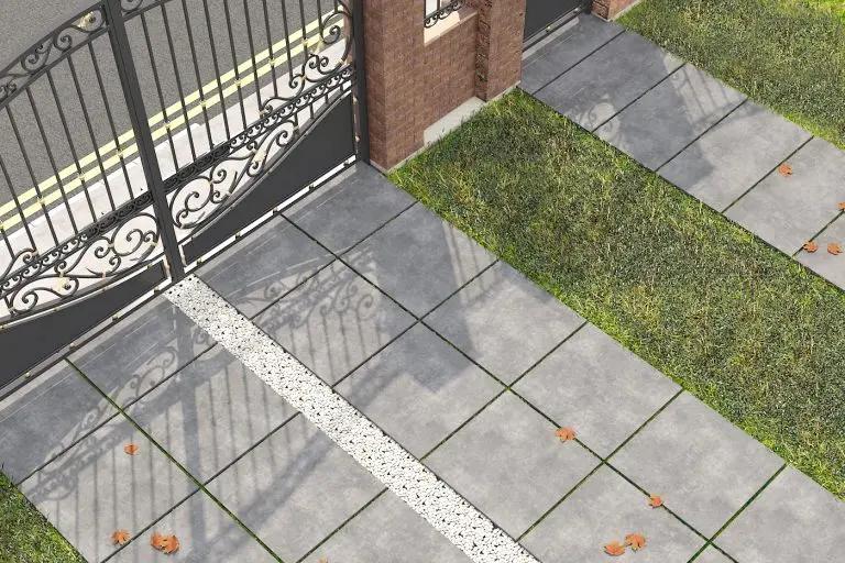 Siman Silver 800x800x20mm Outdoor Porcelain Tiles Paving £33 per sq.m - Vivido Tiles