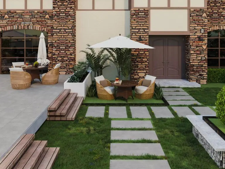 Siman Silver Bullnose 300x1200x20 mm Outdoor Porcelain Tile £45.00 each TS