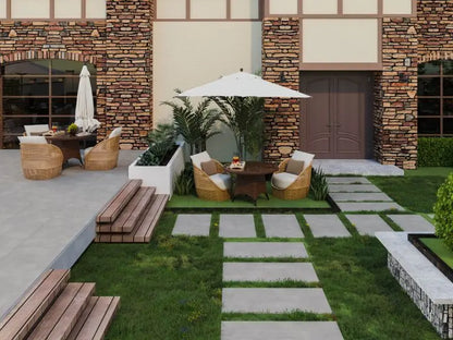 Siman Silver Bullnose 300x1200x20 mm Outdoor Porcelain Tile £45.00 each TS