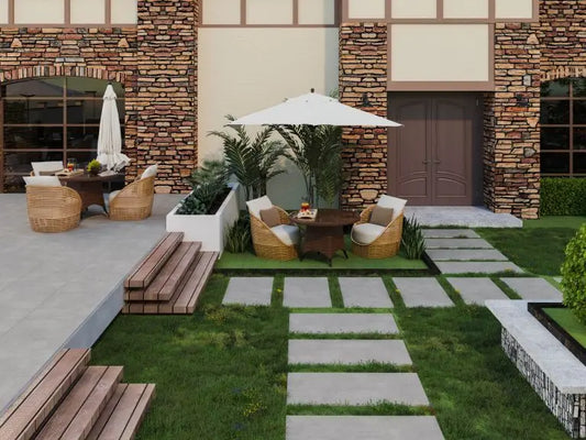 Siman Silver Bullnose 300x1200x20 mm Outdoor Porcelain Tile £45.00 each TS