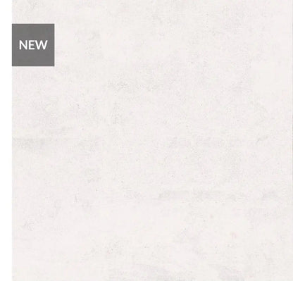 Siman white 100x100 cm concrete effect porcelain tiles £39.99 per sq.m Bien