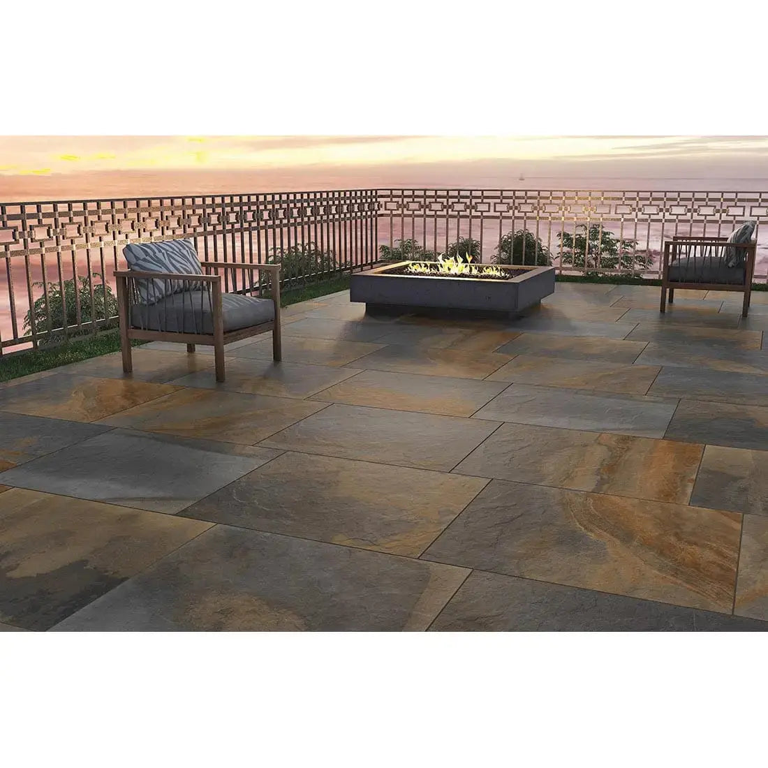 Slate Multicolour 600x900x20mm Outdoor Porcelain Paving £33.30 sq.m Vivido Tiles Uk 