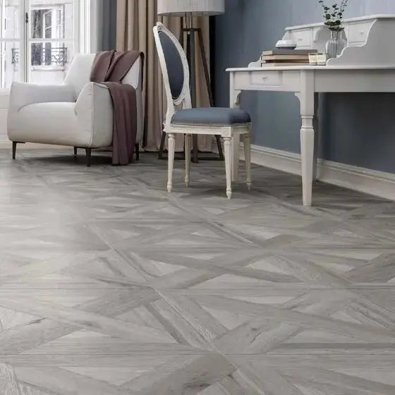 Arg Parker Grey WOOD EFFECT Porcelain Tiles 60x60 cm £29.99 s.q.m vivido-tiles-uk