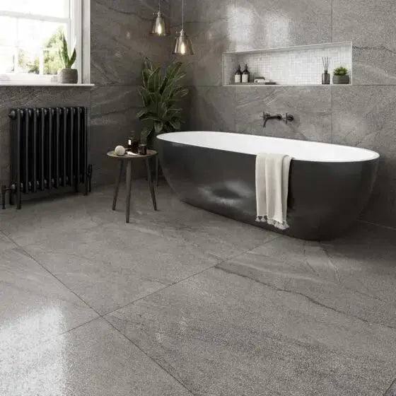 Spanish Frontera Silver Semi-Polished Glazed Porcelain 900x900mm £62.99 sq.m vivido-tiles-harrogate 