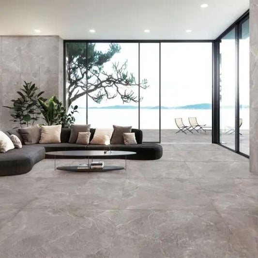 Spanish Genisis Dark Grey matt Porcelain Tiles 120x120 cm £83.99 sq.m IMP
