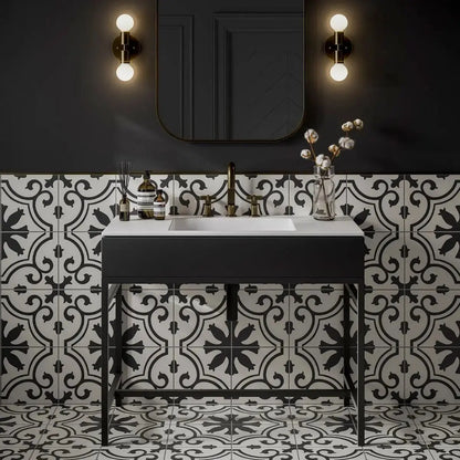 Spanish Gaya Patterned Tiles Glazed Ceramic Wall & Floor 250x250mm £54.99 sq.m vivido-tiles-harrogate