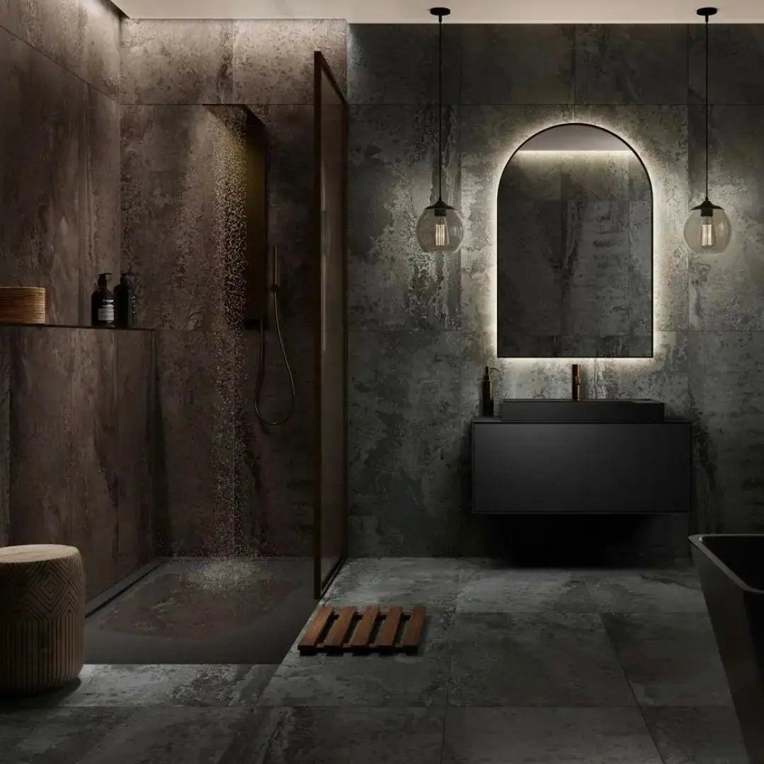 Spanish Iron Grey 60x120cm semi polished porcelain wall&floor tile Vivido Tiles Harrogate 