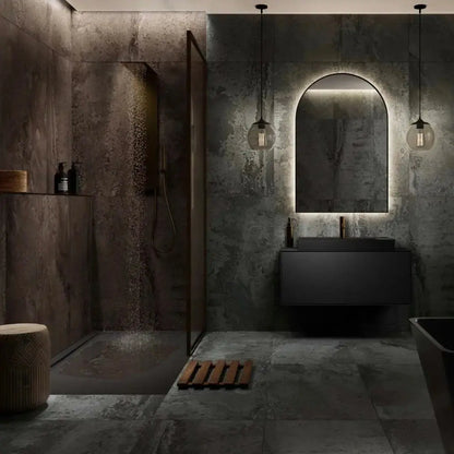 Spanish Iron Grey 60x120cm semi polished porcelain wall&floor tile Vivido Tiles Harrogate 