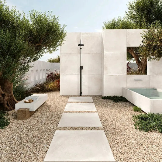 Spanish Legend White 800x800x20mm Outdoor Porcelain Tiles Paving £47.99 per sq.m love