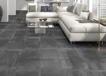 Spanish Porcelain Tiles 45x90 cm  Galileo Anthracite Semi polished