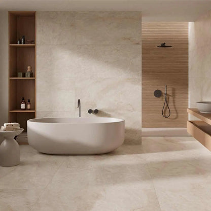 Spanish Porcelain Tiles 60x120 cm Valencia Cream matt