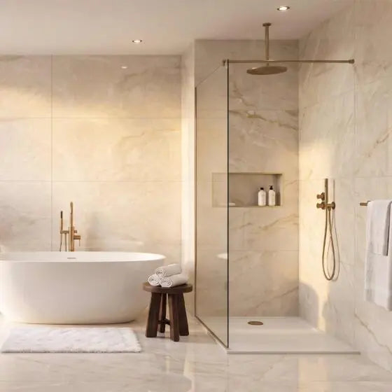 Spanish Porcelain Tiles 60x120 cm Valencia Cream polished