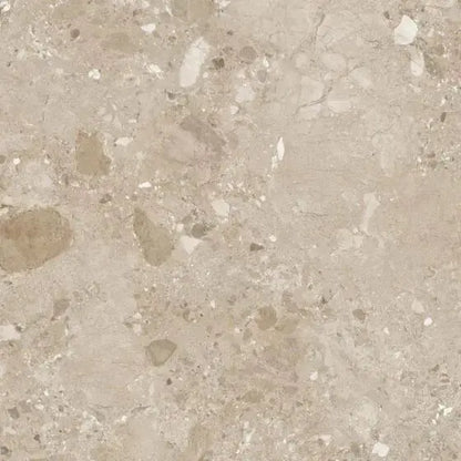 Ama Beige Terrazzo Porcelain 90X90 cm matt Tile. from £44.99 vivido-tiles-uk