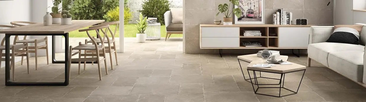 Spanish Pulse Antique Graphite matt Porcelain Tiles 60x60 cm