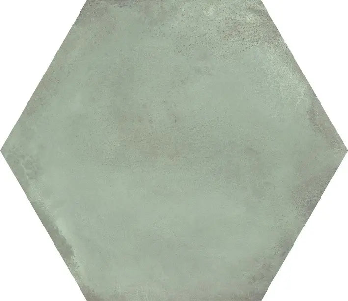Spanish San Francisco Hex  Aquamarine matt Porcelain Tiles 52x60 cm