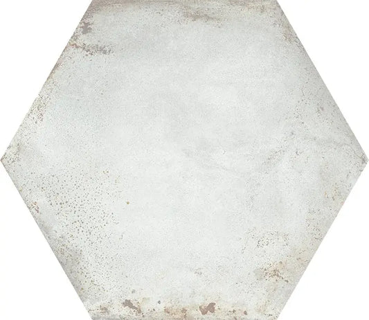 Spanish San Francisco Hex White matt Porcelain Tiles 52x60 cm