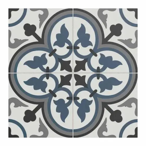 Spanish Sololla Patterned Tiles Glazed Ceramic Wall & Floor 250x250mm £54.99 sq.m vivido-tiles-harrogate