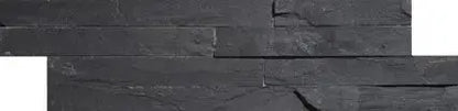 Splitface black matt Natural stone 10x36 cm feature wall tiles from £57.60 sq.m vivido-tiles-uk