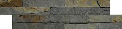 Splitface multi colour matt Natural stone 10x36 cm feature wall tiles from £58.00 sq.m Vero