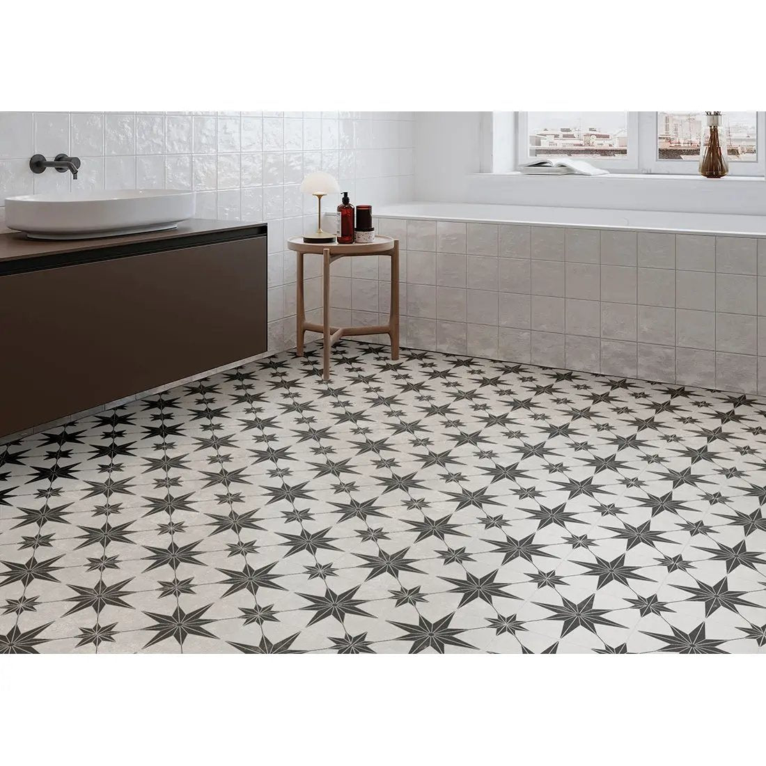 Starry Skies 45x45 cm  porcelain patterned Tiles from £26.99 sq.m - Vivido Tiles