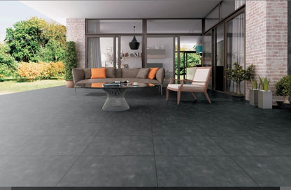 Street Graphite 800x800x20 mm concrete effect outdoor porcelain tiles from £35.60 sq.m Bien
