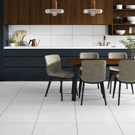 Sugar white Glazed Porcelain Wall & Floor Tile 300x600mm £39.99 sq.m vivido-tiles-harrogate