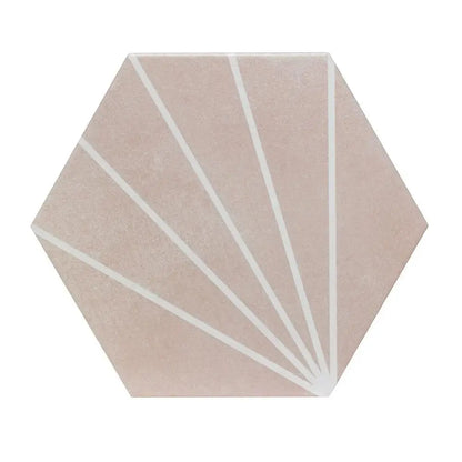 Sunburst Rose Matt Glazed Porcelain W&F 232x267mm £49.99 sq.m Vivido-tiles-harrogate