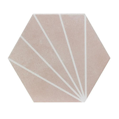 Sunburst Rose Matt Glazed Porcelain W&F 232x267mm £49.99 sq.m Vero