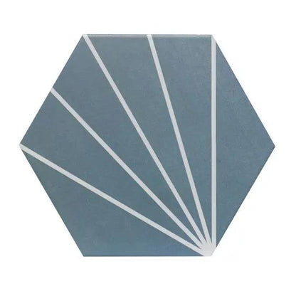 Sunburst Sea Blue Matt Glazed Porcelain W&F 232x267mm £49.99 sq.m (Copy) Vero