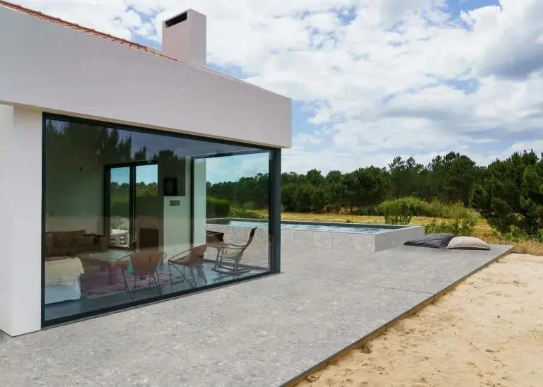 Terrazzo Grigio Matt 600x600x20mm Outdoor Porcelain Tiles Paving £29.99 per sq.m vivido-tiles-harrogate