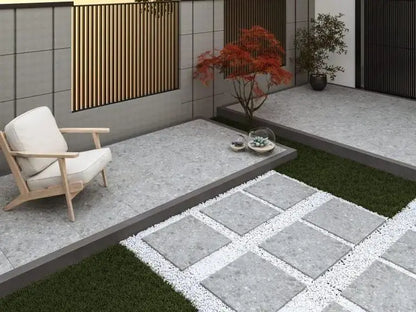 Terrazzo Grigio Matt 600x600x20mm Outdoor Porcelain Tiles Paving £29.99 per sq.m vivido-tiles-harrogate