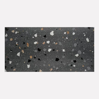Terrazzo tiles Spanish Porcelain tile Matt Black 60x120 cm