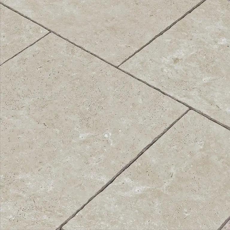 Travertine Beige Mix-Size Outdoor Tumbled Porcelain Patio Pack £37 sq.m TS